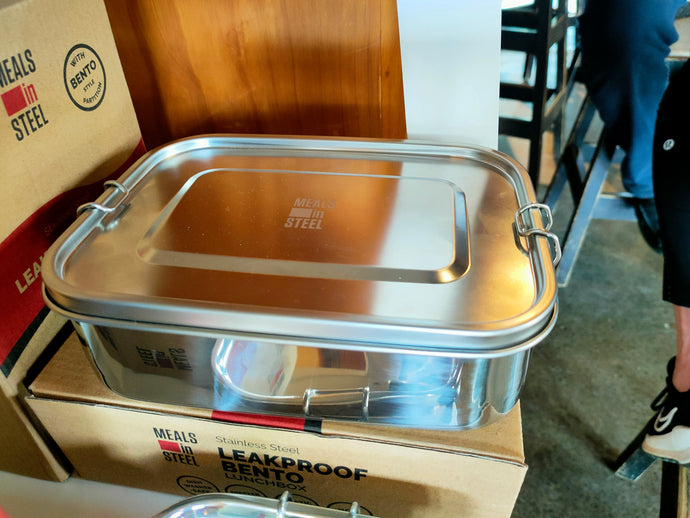 Leakproof Bento Lunchbox. Meals in Steel. $74.99