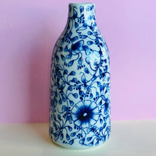 Load image into Gallery viewer, Medium Blue &amp; White Vase
