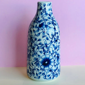 Medium Blue & White Vase