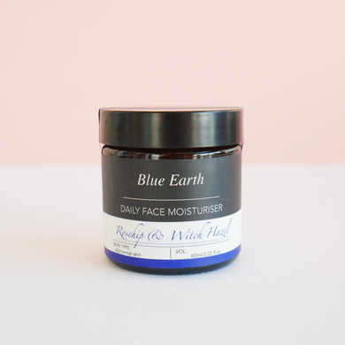 Blue Earth, Face moisturiser, Rose Hip & Witch Hazel, supporting local  businesses  in  NZ