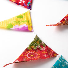 Load image into Gallery viewer, Recycled Sari Bunting
